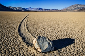 photo of 'Wandering stones' of Death Valley explained image